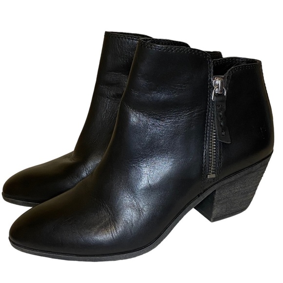 FRYE Black Leather Women’s Ankle Boot Judith size 6.5 M - Picture 1 of 13
